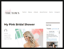 Tablet Screenshot of pinkthetown.com